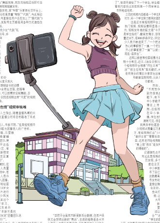 装扮成人化跳着劲歌热舞 记者查询发现：未成年人“擦边”短视频成引流利器