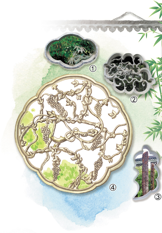 “拙政园的花窗” 里外皆是景色