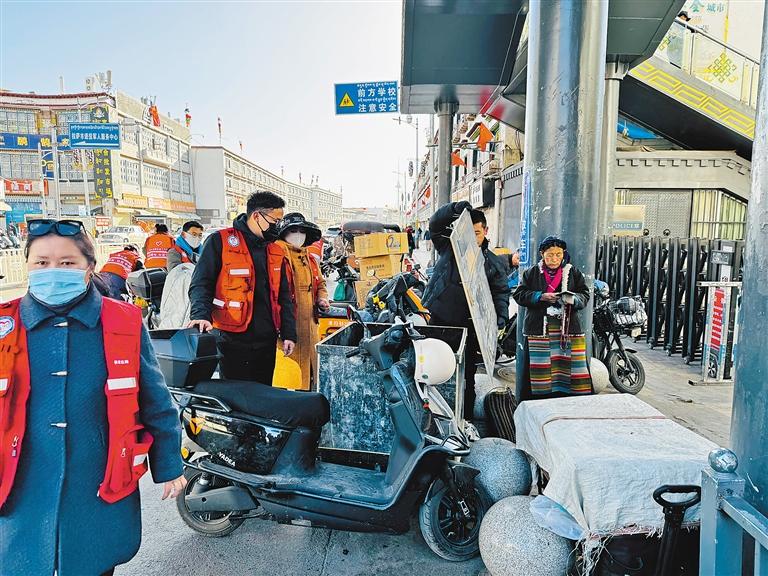 向电动车乱停乱放说“不”