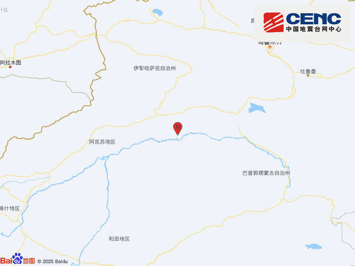 新疆阿克苏地区库车市产生3.2级地震，震源深度21千米