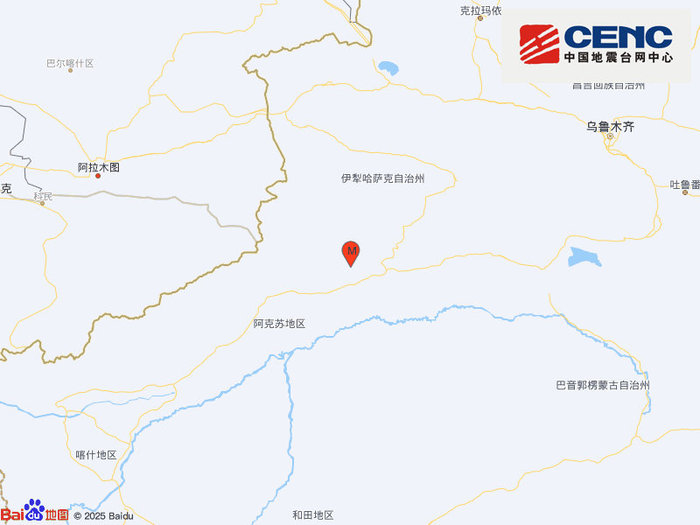 新疆阿克苏地区拜城县产生3.6级地震，震源深度19千米