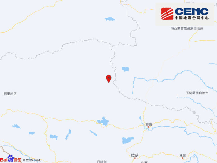 西藏那曲市双湖县产生3.7级地震，震源深度10千米