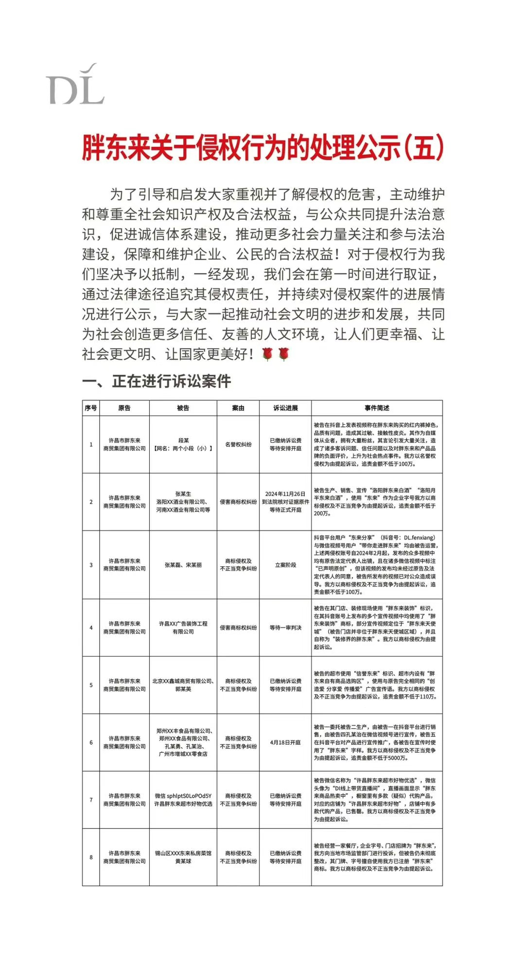 胖东来申述“红内裤”事情博主 追责金额不低于100万元！当事人已抱歉