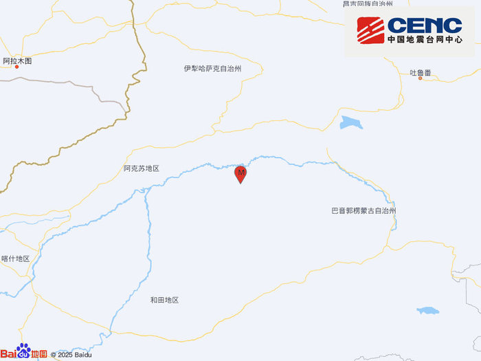 新疆阿克苏地区沙雅县产生3.6级地震，震源深度18千米