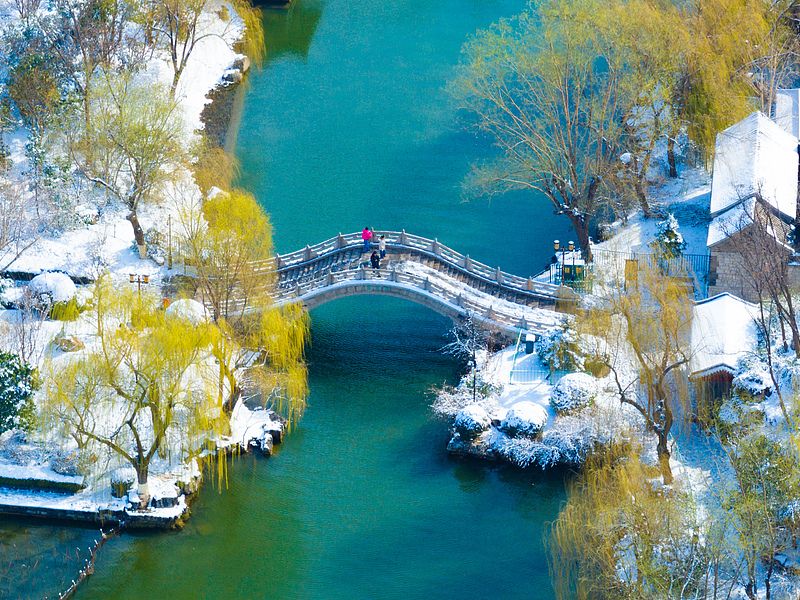 济南各大景区雪后银装素裹