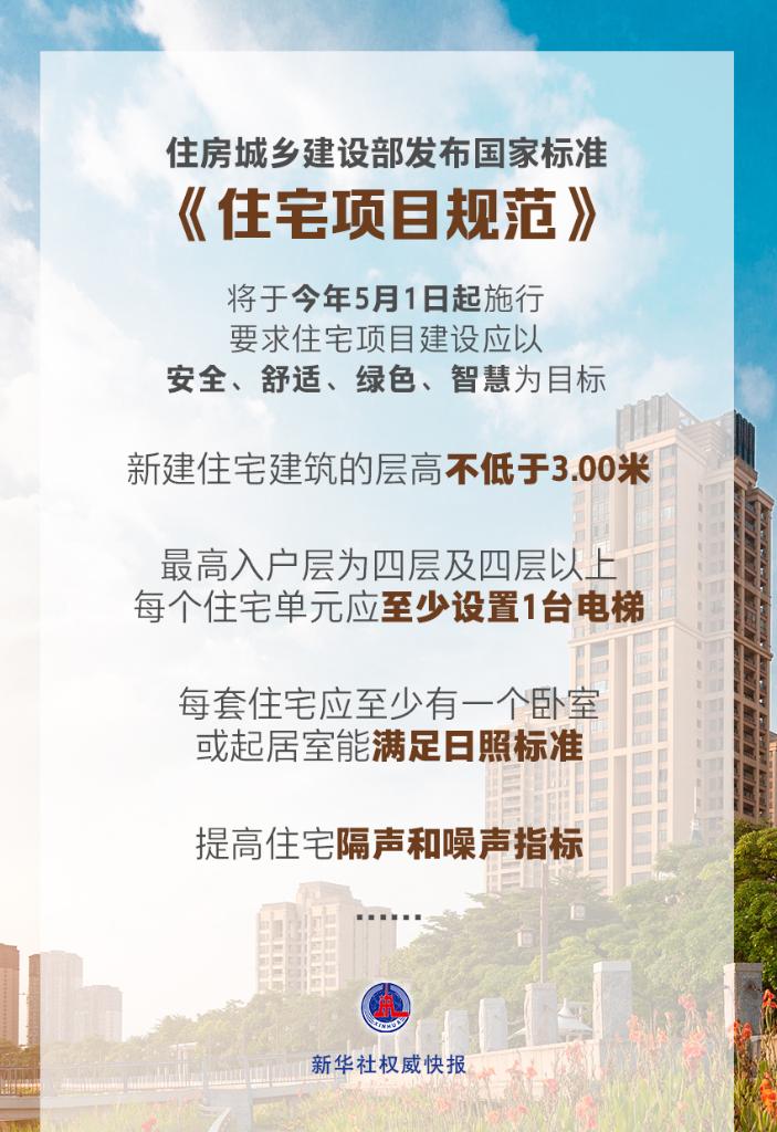 国家标准《住所项目标准》落地